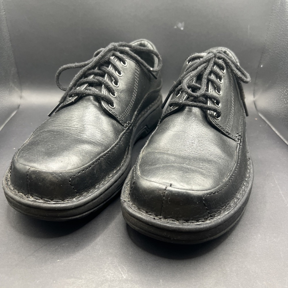 Rockport Blackville APM21781 Size 9.5 M Black Leather Casual Oxfords Mens Shoes